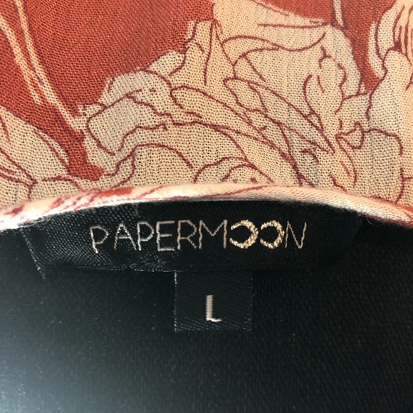 Women PAPERMOON FLORA TUNIC SIZE L TOP. - Picture 3 of 4